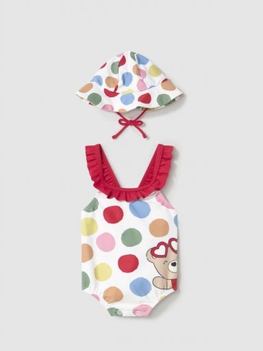 Mayoral Bañador con Gorro Proteccion solar 40+  25-01764-093 Rojo