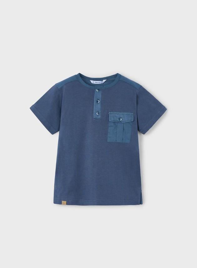 Mayoral Camiseta m/c Cuello Panadero 25-03033-031 Midnignt