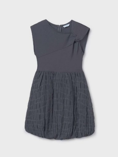 Mayoral Vestido Combinado Globo 25-06974-085 Carbón