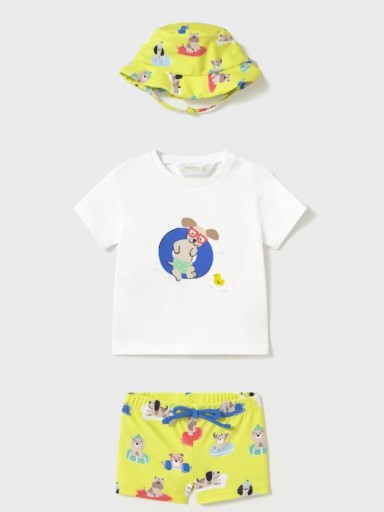 Mayoral Conjunto baño 3 piezas protección solar 25-01618-073 Neon [0]