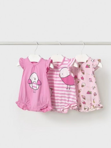 Mayoral set 3 pijamas 25-01758-078 Chicle [0]