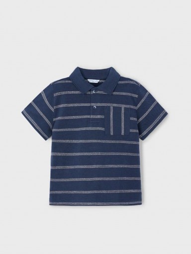 Mayoral Polo bolsillo rayas niño 25-03107-065 Midnight