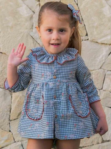 Daniesty Jesusito Estampado Cuadro Vichy  Verde Braguita  Familia Ardillas 001 [0]