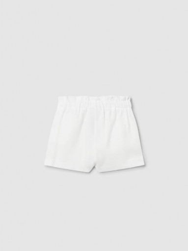 Mayoral pantalón corto nudo bebé 24-01226-055 Blanco [1]