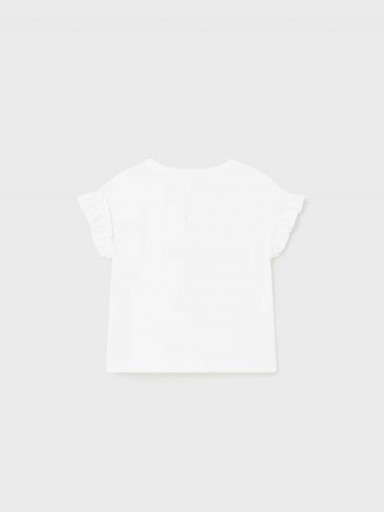 Mayoral camiseta apliques 24-01010-011 Blanco-Agata [1]
