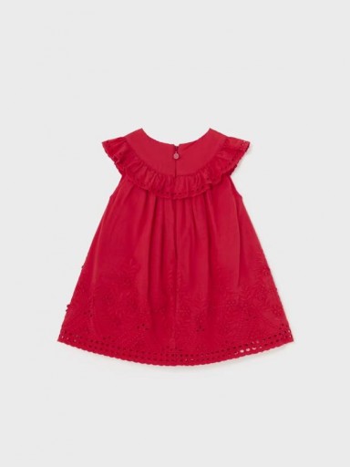 Mayoral vestido bordado popelín 24-01915-011 Rojo [1]