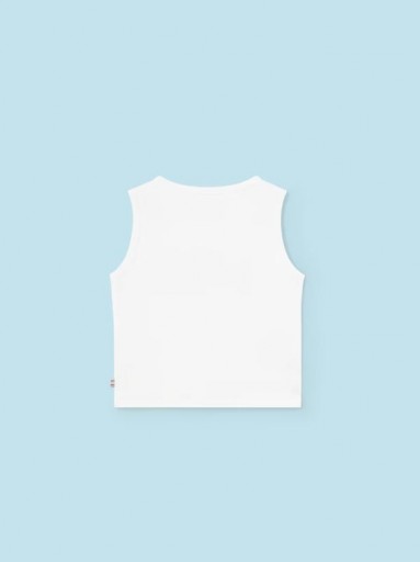 Mayoral camiseta sin mangas interactiva 24-01036-041 Blanco-Tablas [1]
