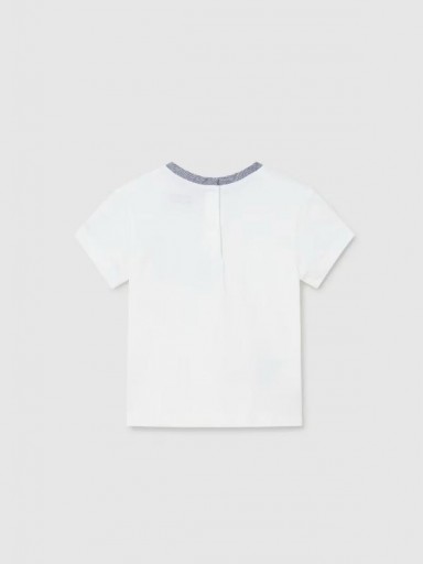 Mayoral camiseta bolsillo bebé 24-01017-085 Blanco [1]
