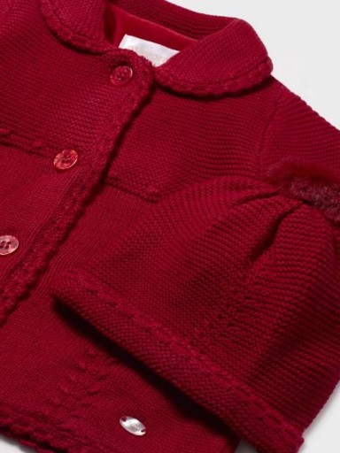 Mayoral abrigo tricot gorro 14-02452-093 Rojo [1]
