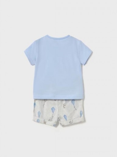 Mayoral Conjunto pantalón corto estampado y camiseta 25-01202-037 Cielo [1]