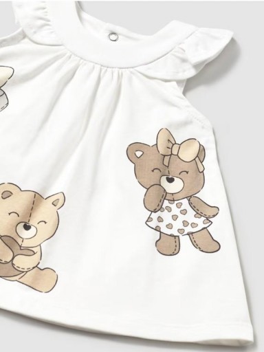 Mayoral Vestido estampado  25-01852-028 Blanco [2]