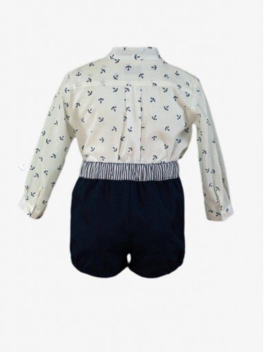 Miranda conjunto 2 piezas camisa anclas pantalón marino niño "Antlia" 0150/23 [1]