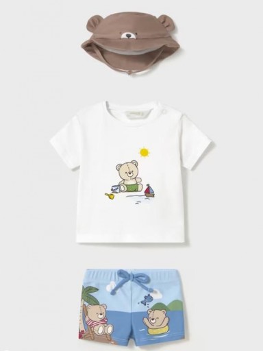 Mayoral Conjunto baño 3 piezas protección solar 25-01618-071 Osos [1]