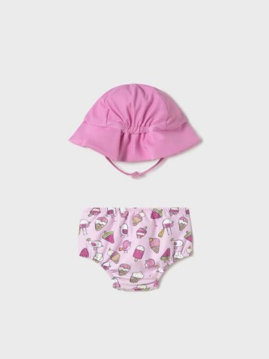 Mayoral Bañador con gorro protección solar 25-01620-078 Petalo [1]