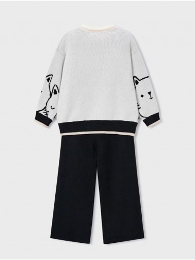 Mayoral Conjunto Pantalón Largo Tricot 15-04583-092 Negro [1]
