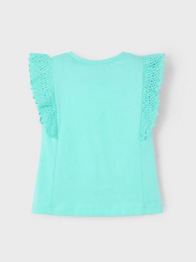 Mayoral Camiseta m/c Crochet 25-03010-077 Agua [1]
