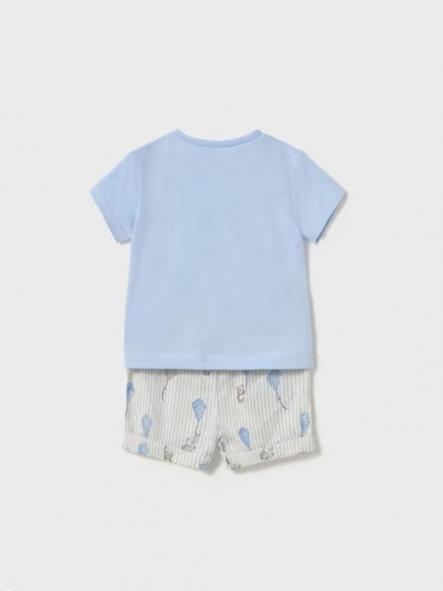 Mayoral Conjunto pantalón corto estampado y camiseta 25-01202-037 Cielo [1]
