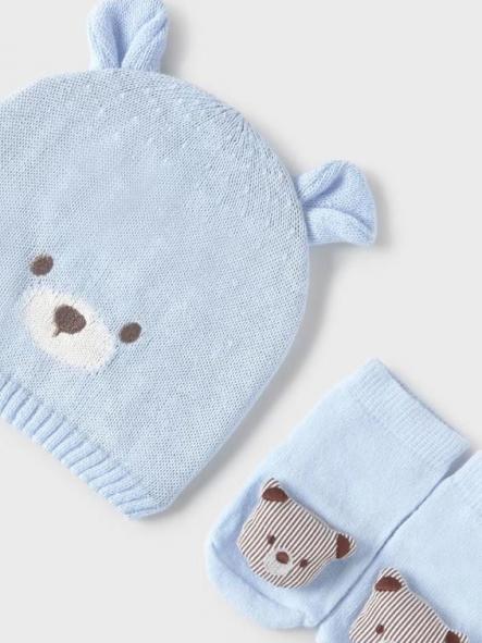 Mayoral Set gorro y calcetines 25-09874-032 Cielo [1]