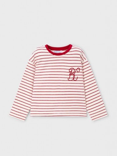 Mayoral Camiseta M/L Rayas 15-04013-015 Mac- rojo [1]