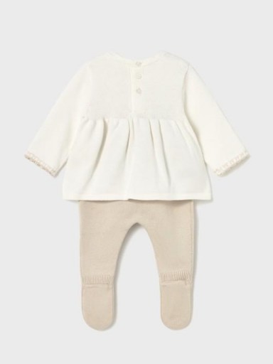 Mayoral Conjunto polaina  Tricot y jersey 15-02553-093 Soja [1]