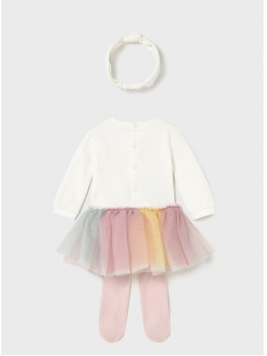 Mayoral Conjunto 3 piezas  body tutú 15-02810-018 Multicolor [1]