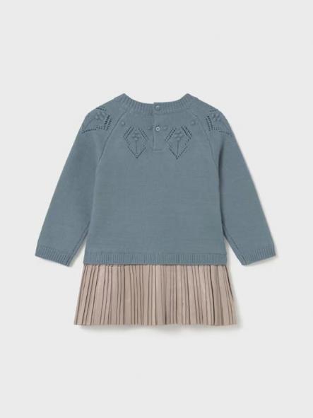 Mayoral Vestido Combinado Tricot 15-02908-037 Blue [1]