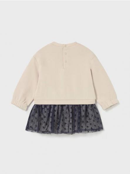 Mayoral Vestido Combinado tul 15-02912-042 Arena [1]