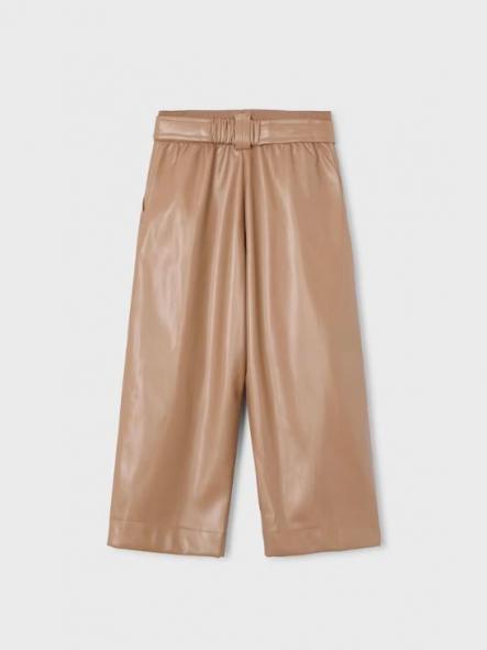 Mayoral Pantalon Largo Pu Wide Leg 15-04574-071 Camel [1]