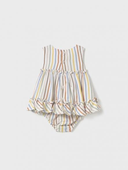 Mayoral Vestido con cubre pañal 25-01844-010 Rayas [1]