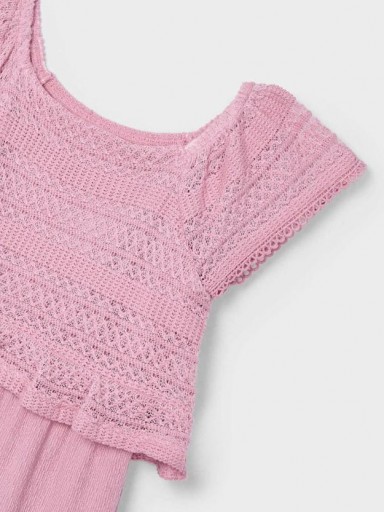 Mayoral Mono Combinado Punto fantasia 25-03874-023 Rosado [2]