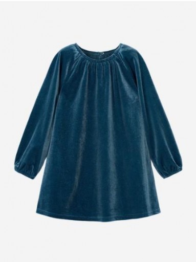 Mayoral Vestido Terciopelo Brillo 15-04923-043 Oceano [1]