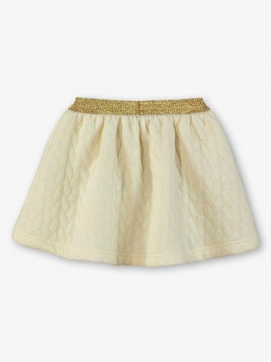 Miranda Conjunto Infantil Jersey Punto Gris Oscuro  y Falda Cloqué Beige "Faith" 0248/JF [3]