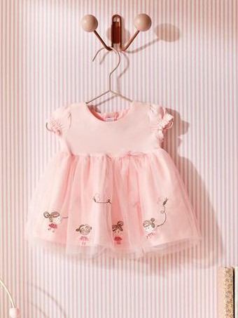 Mayoral vestido combinado tul 23-01802-092 Rosa baby [0]