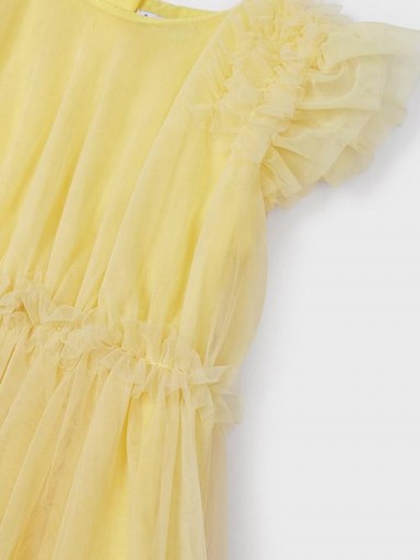 Mayoral vestido de tul rizados 23-03918-060 Mimosa [2]