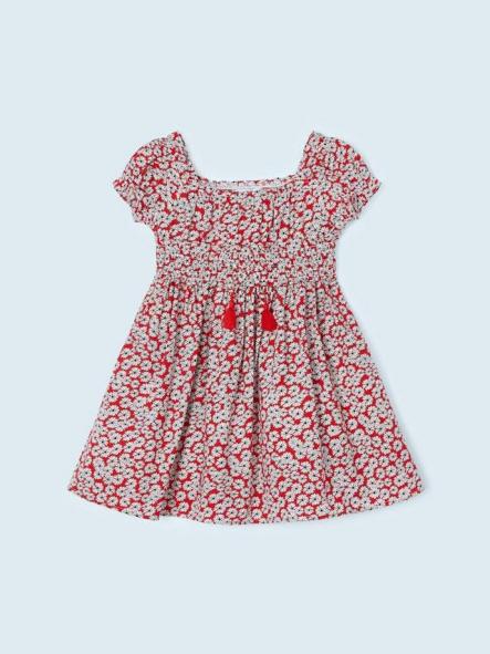Mayoral vestido estampado de algodón 23-03924-084 Rojo [3]