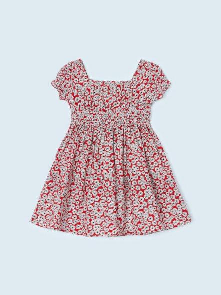 Mayoral vestido estampado de algodón 23-03924-084 Rojo [4]