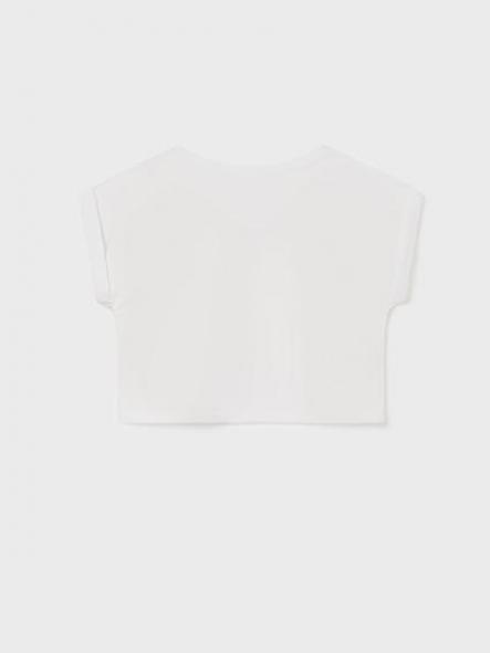 Mayoral camiseta M/C bordado 23-06047-022 Blanco [3]