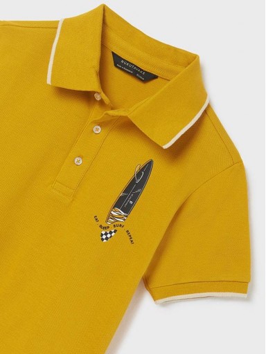 Mayoral polo M/C print 23-06108-058 Curry [5]
