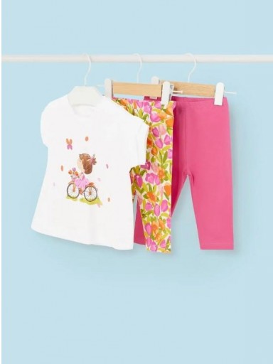 Mayoral Conjunto 3 piezas 1737-55 Magenta