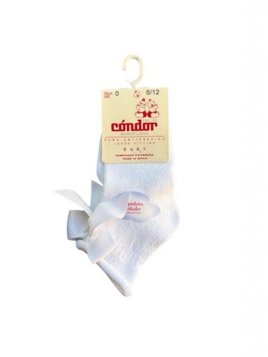 Cóndor Calcetines Algodón Calido Con Lazo 2595/4 Blanco [0]