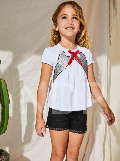 Nekenia Conjunto Infantil Pantalón Corto Camiseta Alas 23VC05 [0]