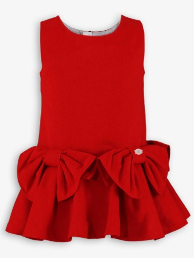Miranda Conjunto Infantil ceremonia Blusa Blanca  y Pichi Rojo "Blue Ivy" 0232/2P [2]