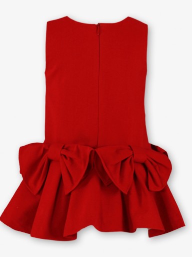 Miranda Conjunto Infantil ceremonia Blusa Blanca  y Pichi Rojo "Blue Ivy" 0232/2P [4]