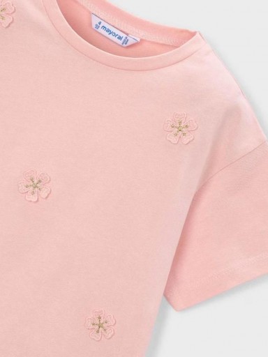 Mayoral Camiseta m/c  Aplique 26-03013-012 Blossom [2]