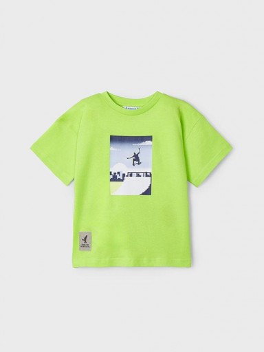 Mayoral camiseta m/c skate print 24-03015-093 KIwi