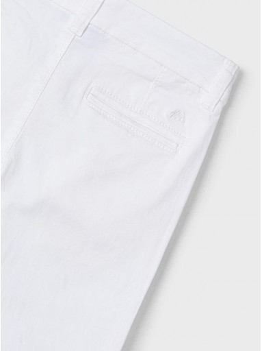 Mayoral Pantalon Chino Sarga Basico 25-00512-064 Blanco [2]