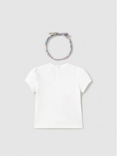 Mayoral Camiseta m/c con Diadema 25-01044-058 Blanco [1]