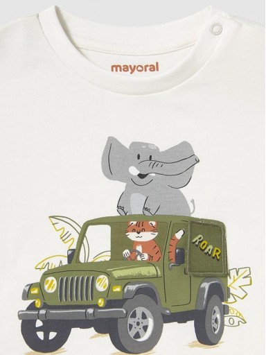 Mayoral Camiseta m/c  Vehiculo 25-01053-010 Nata [3]