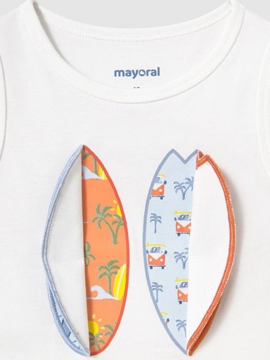 Mayoral Camiseta tirantes play tablas 25-01069-068 Blanco [3]