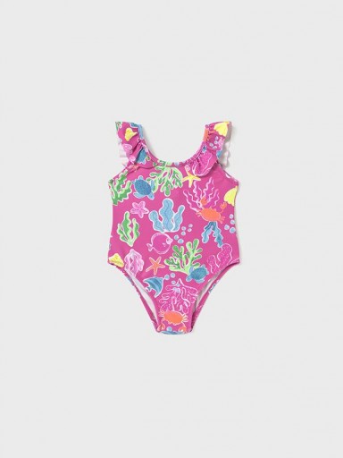 Mayoral  Bañador Estampado 25-01742-048 Fucsia [1]